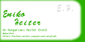 eniko heiter business card